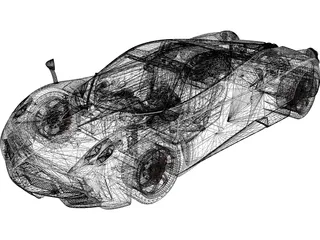 Pagani Huayra (2012) 3D Model preview