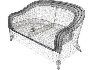 Modern Sofa 3D Model preview