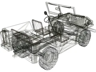Jeep Willys 3D Model preview