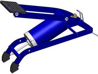 Bicycle Floor Pump 3D Model preview