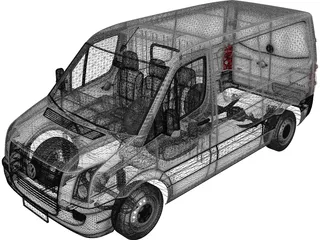Volkswagen Crafter TDi 3D Model preview