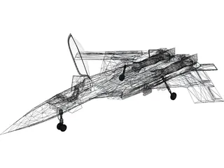JAS-41 Vampyren Unofficial Concept 3D Model preview
