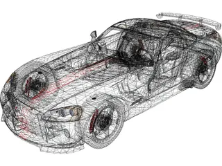 Dodge Viper SRT-10 ACR Soft Top 3D Model preview