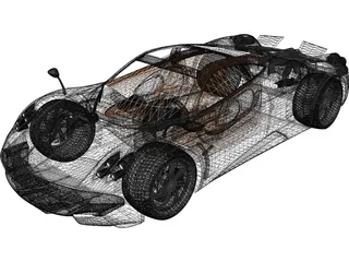 Pagani Huayra 3D Model preview