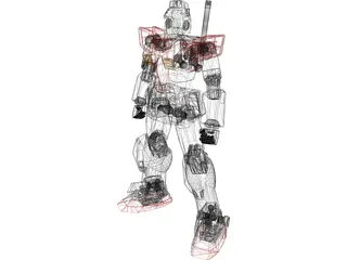 Gundam RGM-79 GM 3D Model preview