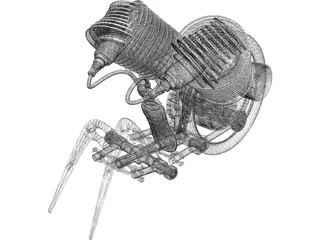 Crawling Robot 3D Model preview