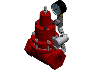 Kimray Pressure Regulator 3D Model preview