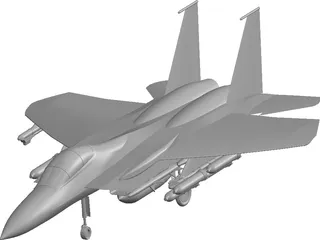 McDonnell Douglas F-15A 3D Model preview