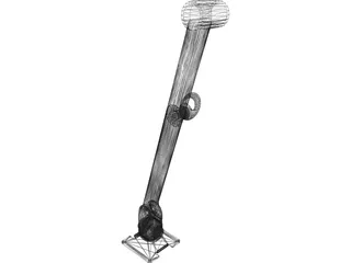 Zorro Monitor Arm 3D Model preview