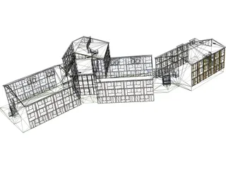 House for Students 3D Model preview