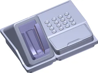 Electronic Password Lock 3D Model preview