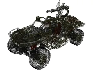 M12 FAV Warthog 3D Model preview