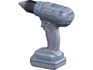 Makita Drill 3D Model preview