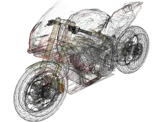 Aprilia RSV4 Alitalia 3D Model preview