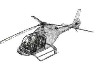 Eurocopter EC-120 3D Model preview
