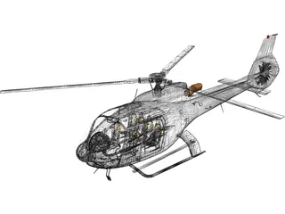 Eurocopter EC-130 3D Model preview
