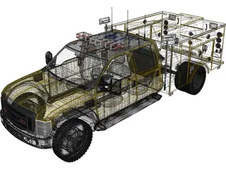 Ford F-450 Rescue 3D Model preview