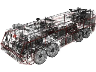 Rosenbauer Simba 8x8 3D Model preview