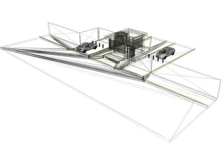 Gate House 3D Model preview