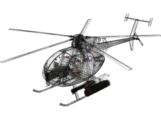 MD Helicopters MH-6 Little Bird 3D Model preview