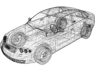 Audi A4 3D Model preview