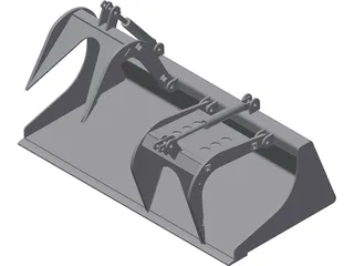 Grapple Bucket 3D Model preview