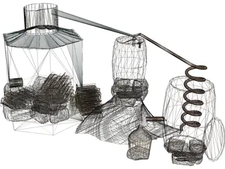 Moonshine Still 3D Model preview