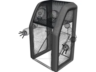 Robo Garbage Trash Refuse Debris 3D Model preview