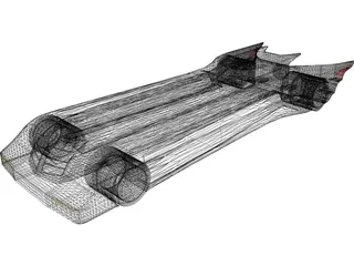Batmobile 3D Model preview