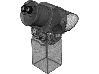 Public Binoculars 3D Model preview