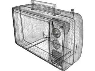 Old TV 3D Model preview