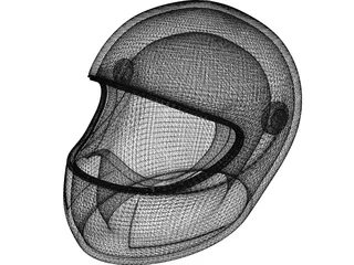 Motorcycle Helmet 3D Model preview