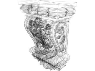 Cornice 3D Model preview