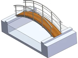 Bridge Pool 3D Model preview