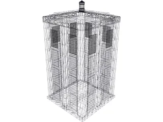 Doctor Who Tardis Exterior 3D Model preview