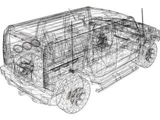 Hummer 3D Model preview