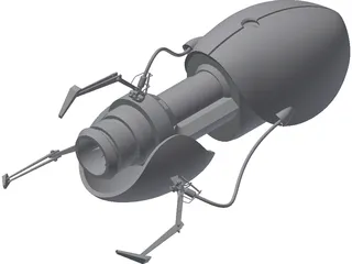 Portal Gun 3D Model preview