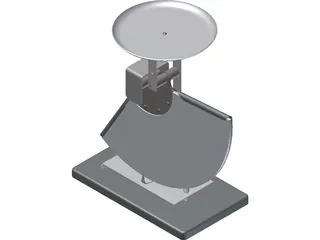 Mechanical Postal Scale 3D Model preview