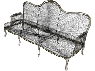 Chevigny Sofa 3D Model preview