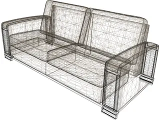 Ellesalotti Zenone Sofa 3D Model preview
