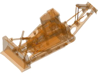 D8 Bulldozer 3D Model preview