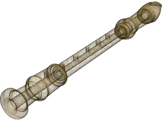 Flute 3D Model preview