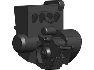 Honda CBR600RR Engine 3D Model preview