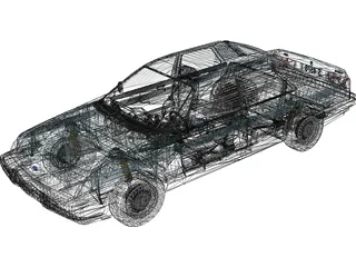 Ford Sierra Shaphire 3D Model preview