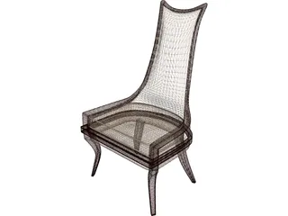 Wooden Chair 3D Model preview