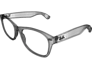 Rayban Glasses 3D Model preview