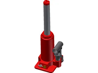 Hydraulic Jack 3D Model preview