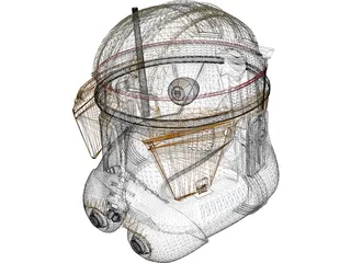 Commander Cody Helmet 3D Model preview