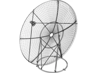 Satilite Dish 3D Model preview
