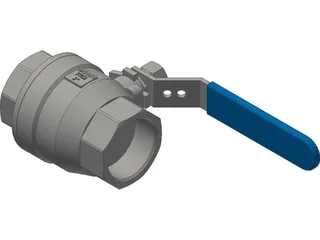 Valve 2 inch 3D Model preview